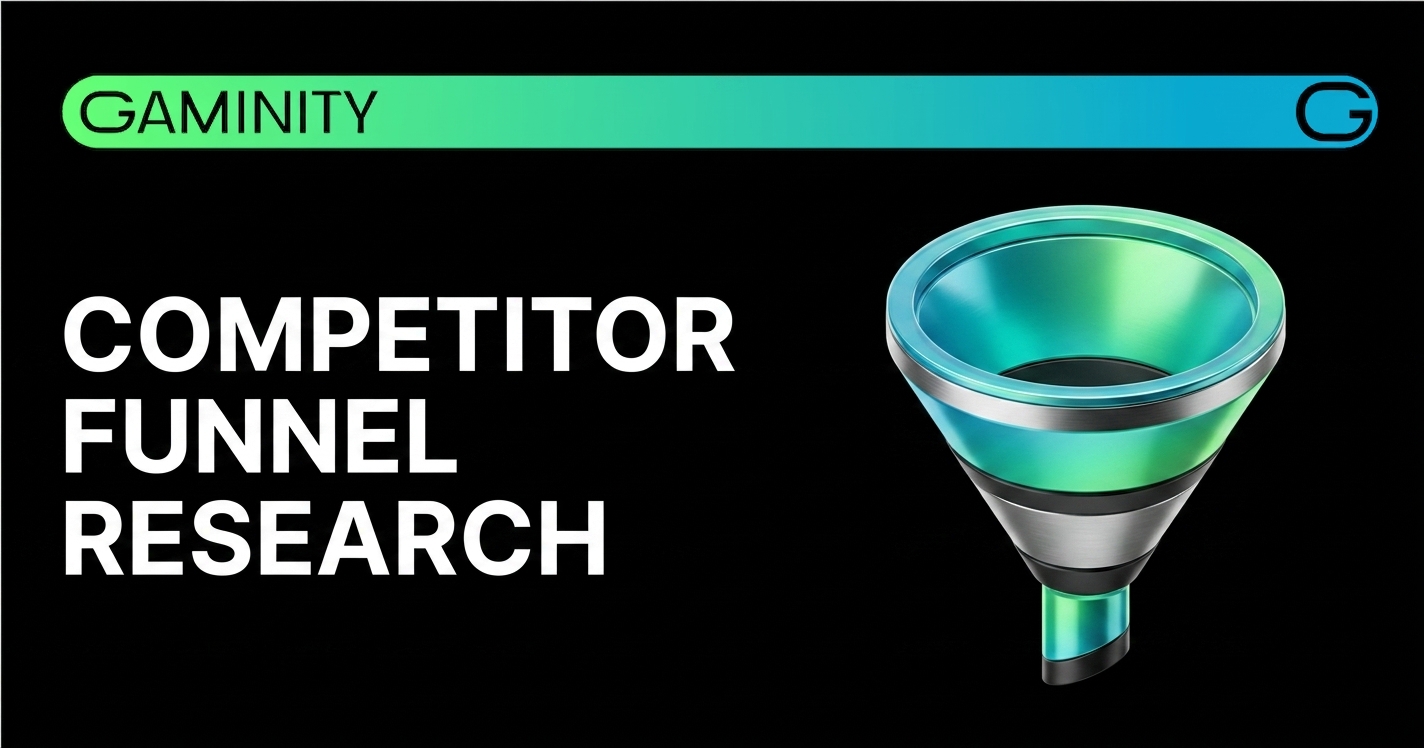 🔍 Competitor funnels mapped across five brands